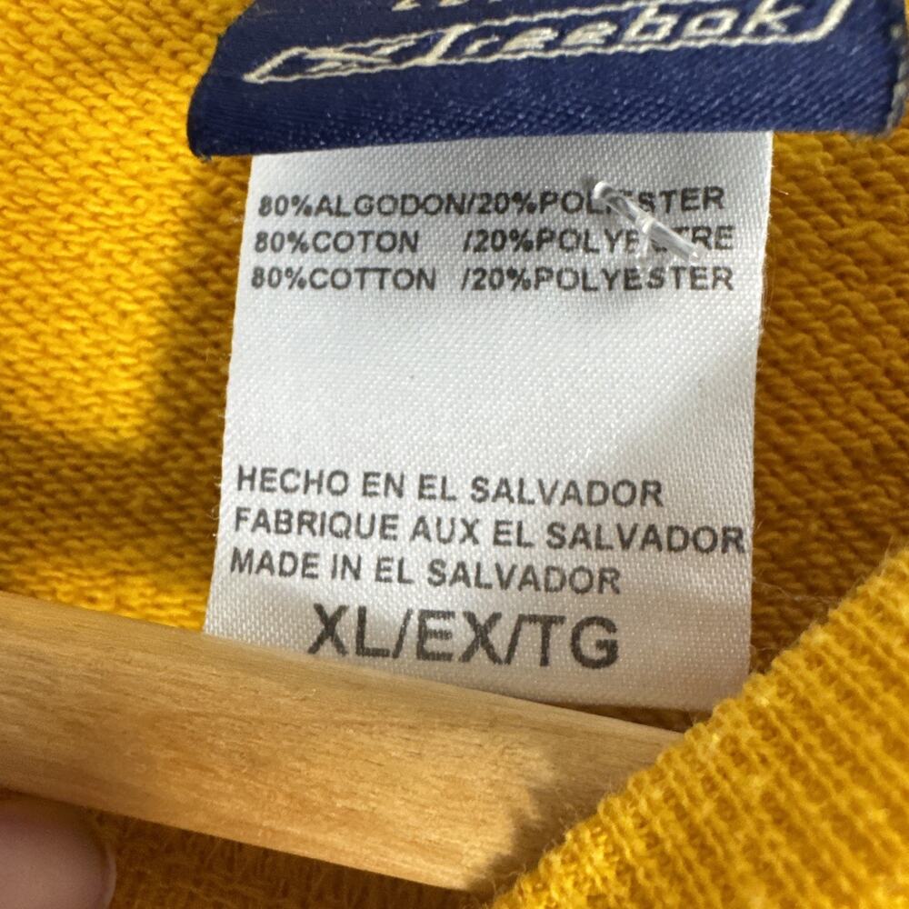 Pittsburgh Steelers Reebok Gridiron NFL Classic Sweatshirt XL Gold Y2K Football - Picture 9 of 12